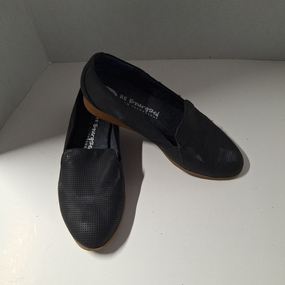 Dr. Scholl's Black Perforated Loafers